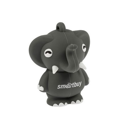 Память Smart Buy "Wild series" Слоник  16GB, USB 2.0 Flash Drive, серый
