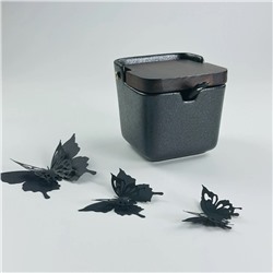 235-027 Сахарница 9,5см с ложкой BLACKWOOD в под.уп.(х36)Фарфор