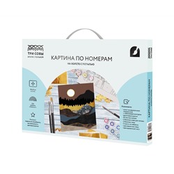 Картина по номерам на холсте ТРИ СОВЫ "Золото гор", 30*40, с поталью, акриловыми красками и кистями