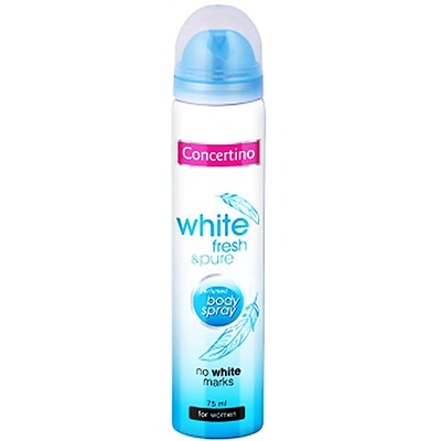 Дезодорант-спрей женский Concertino White Fresh&amp;Pure Парфюмированный, 75мл