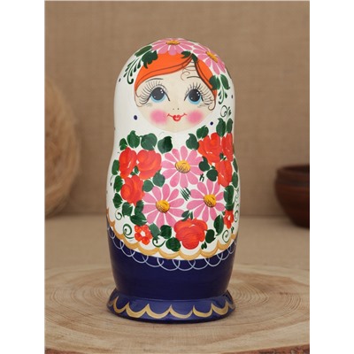 Матрешка "Розовый букет" 5 кукольная