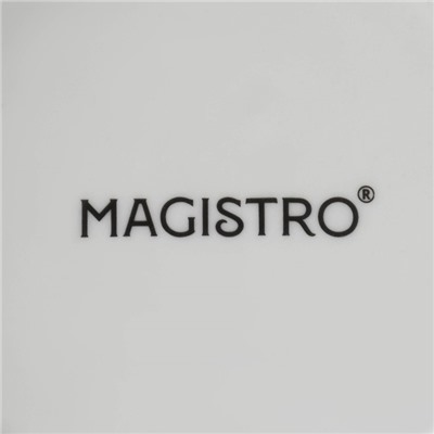 Тарелка Magistro Rodos, d=20,6 см, фарфор, белая