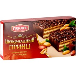 Торт вафельный Шоколадный принц классический 260г/Пекарь