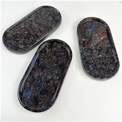 Радуга Самоцветов Блюдо из Арфведсонита (Нуумит)