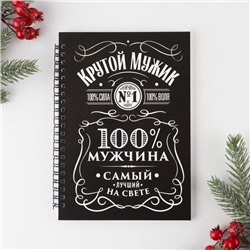 Ежедневник А5, 60 листов, недатированный, в подарочной коробке «Новый год: Хозяину жизни»