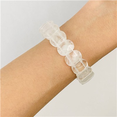 Радуга Самоцветов Браслет из молочного Кварца