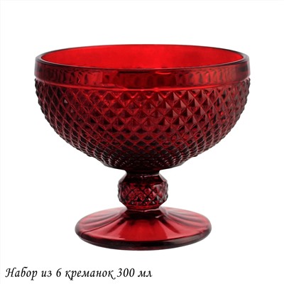 588-505 Набор из 6 креманок в под.уп.(х4)Стекло