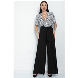 Комбинезон Мой успех (черно-белый) К11278