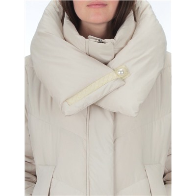 2108 LT.BEIGE Пальто зимнее женское (200 гр .холлофайбер)