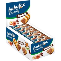 Батончик вафельный BabyFox Creamy Dark, 18,2 г (упаковка 24 шт) / КДВ
