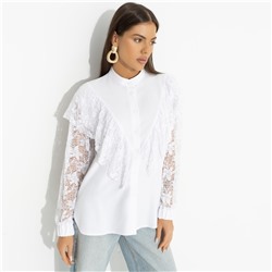 Рубашка с дизайнерской спинкой, Only You (white)