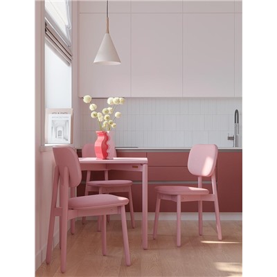 Набор из 2-х ваз Love Puzzle, 25 см, красная/розовая