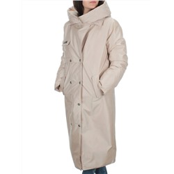 EAC327 LT.BEIGE Пальто зимнее женское (200 гр. холлофайбера)
