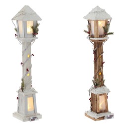 GAEM Изделие декоративное "Фонарь" c подсветкой (2хАА, н/п), L17,5 W17,5 H84 см, 2в.