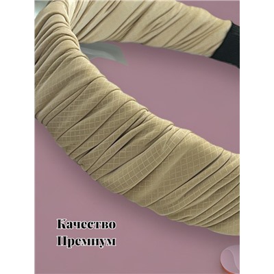 Ободок для волос текстильная кожа ОБ33 6 штук