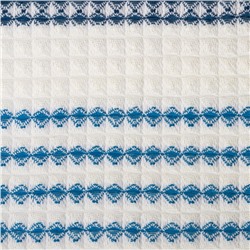 Полотенце вафельное банное «Этель» Waffle 70×140 см, 100% хлопок, 280 г/м², коричнево-голубое
