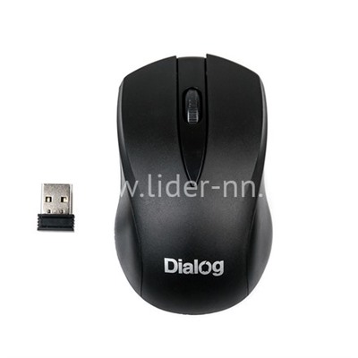 Мышь беспроводная DIALOG Comfort Optical MROC-15U 3 кнопок (черная)