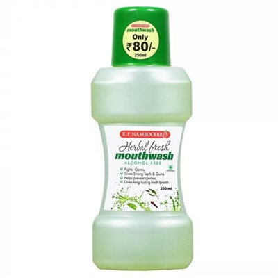 Ополаскиватель для полости рта (250 мл), Herbal Fresh Mouthwash, произв. K.P. Namboodiri's