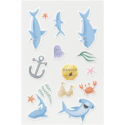 Наклейки "Danger shark"