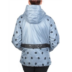 ZW-2166-C LT. BLUE Куртка демисезонная женская BLACK LEOPARD (100 гр.синтепона)