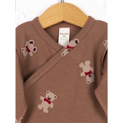 Боди Baby Boom Б77/10007-И(Н) я726 Мишки на кофе Baby Boom
