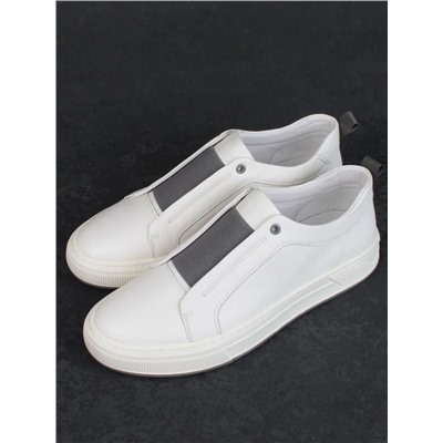 03-6517-BW01 WHITE Полуботинки спортивные мужские (натуральная кожа)