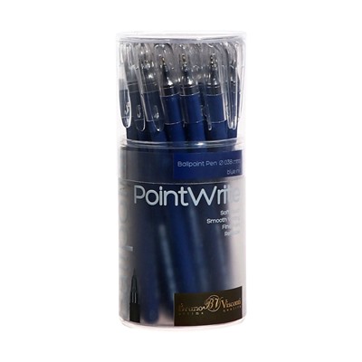 Ручка шариковая BrunoVisconti PointWrite NAVY, 0.38мм, стерж/син