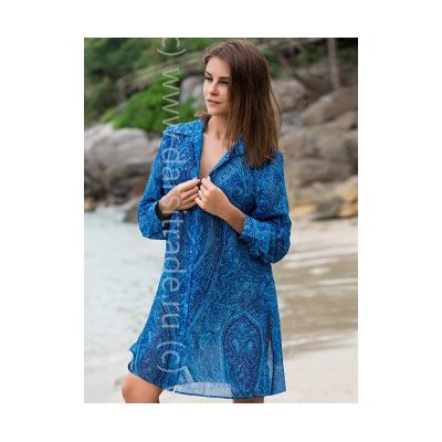 №8257 Платье пляжное "Riviera" Mia-Amore Дроп п/э