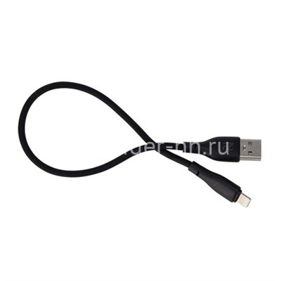 USB кабель Lightning 0.3м FaizFull FR140 (черный) 5A