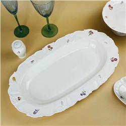 109-230 Овальное блюдо 46х27х5см КРОКУС в под.уп.(х6)Фарфор