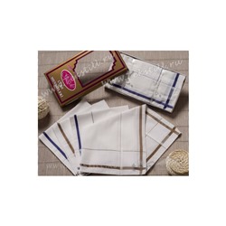 Мужские Носовые Платки 12 шт./уп. 46x46 см. LUKS Sari Kutulu - Gozde