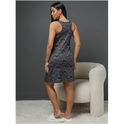 Платье домашнее "Сердца на Графите"