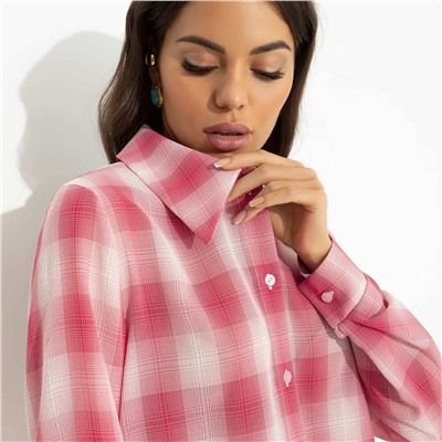 Рубашка свободного кроя, Цветущее очарование (яркая)