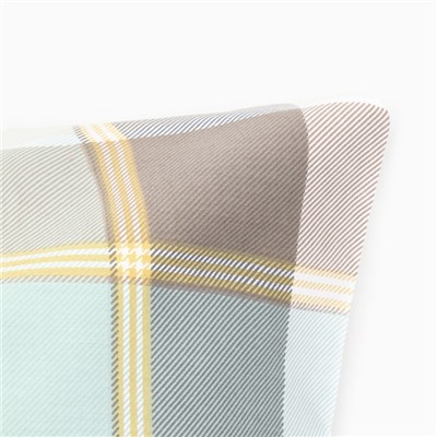 Наволочка LoveLife Square green, 50*70, 100%хлопок, сатин, 125г/м²