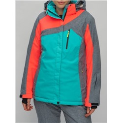 Горнолыжный костюм женский зеленого цвета 02011Z