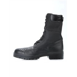 05-9007 BLACK Ботинки зимние мужские (искусственная кожа, искусственный мех)