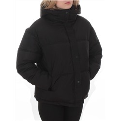 S24-292 BLACK Куртка зимняя женская (150 гр. холлофайбер)