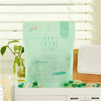 LODEURLETTE Капсулы для стирки белья / In England Colorfit Powderly Breeze All in One Capsule Detergent, 17 г x 30