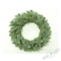 Венок еловый "Кремлевский", голубая хвоя PE+PVC d=50 см