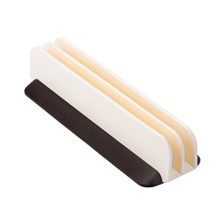 Подставка для разделочных досок SmartChef, 27х8,5 см, бежевая/бордовая