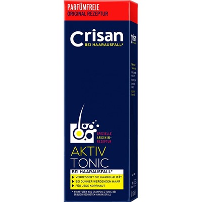 Crisan Aktiv Tonic Wirksystem Тоник с Аргинином с системой защиты от выпадения волос, 150 мл