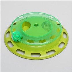 Игровой комплекс для кошек с отсеками для корма и шариком (картоная коробка), микс