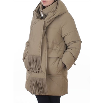 H781 DK. BEIGE Куртка зимняя женская (200 гр. холлофайбер)