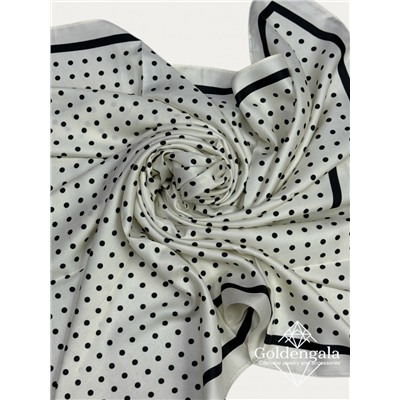 Платок шелковый Люкс "Миледи" Арт 2427/62 цвет молочный