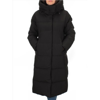 L-71 BLACK Пальто зимнее женское Flance Rose (200 гр. холлофайбер)