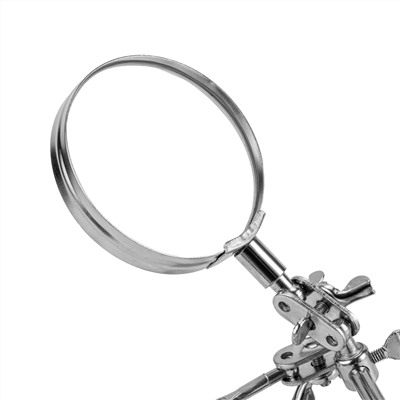 Зажим для пайки "Третья рука" с лупой Sparta