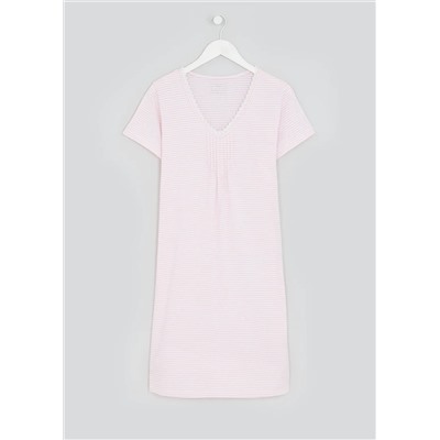 Stripe Lace Trim Nightie