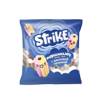 «Strike», маршмеллоу Jam со вкусом черники & дыни, 90 г