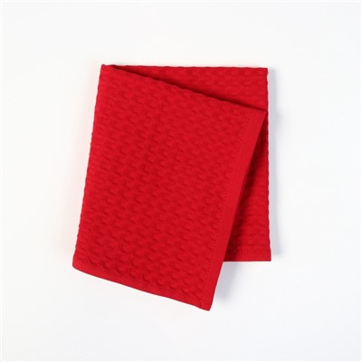 Набор подарочный Доляна From Santa: бордовый, полотенце 35×60 см, хлопок 100%, ваф 220 г/м²