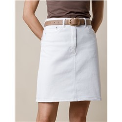 Юбка А-силуэта из эластичного денима